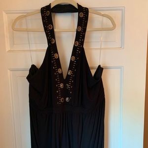 Black halter top